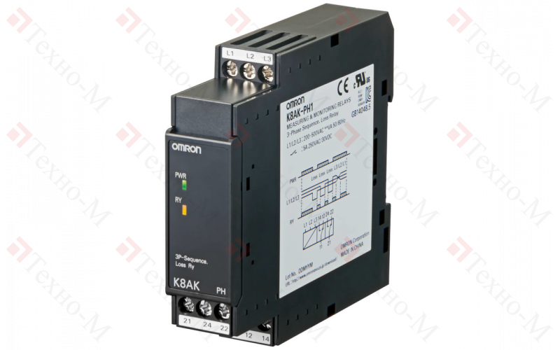Реле контроля напряжения Omron K8AK-PH1
