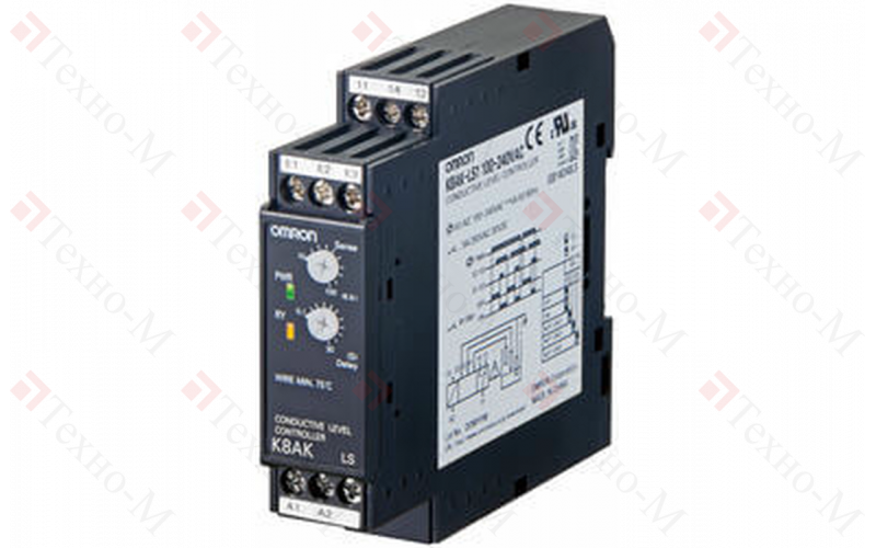 Реле контроля уровня жидкости Omron K8AK-LS1 100-240VAC