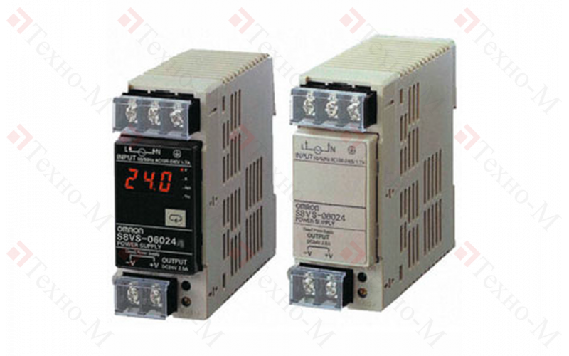 Импульсные блоки питания Omron S8VS однофазные, 24 В